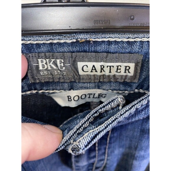 BKE Carter Women’s Bootleg Jeans Sz 32x30 Blue Streetwear Western Cowgirl Rodeo - Picture 2 of 12
